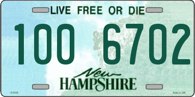 NH license plate 1006702