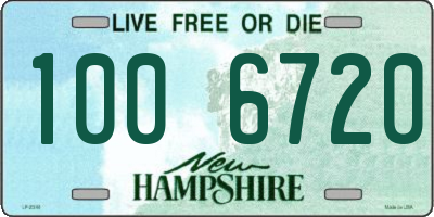 NH license plate 1006720