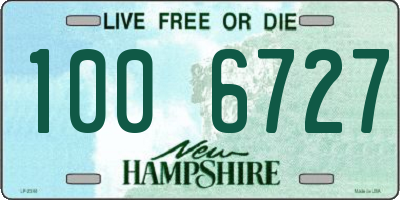 NH license plate 1006727