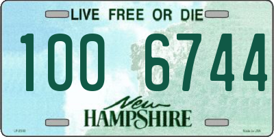NH license plate 1006744