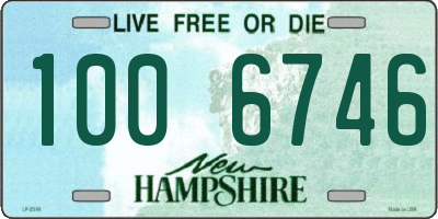 NH license plate 1006746
