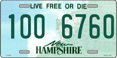 NH license plate 1006760