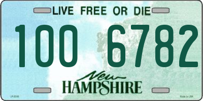 NH license plate 1006782
