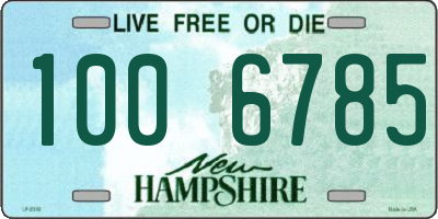 NH license plate 1006785