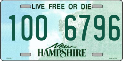 NH license plate 1006796