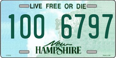 NH license plate 1006797
