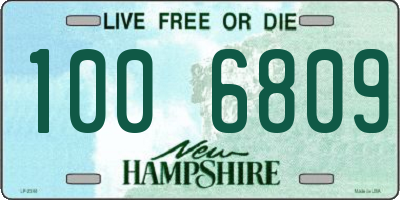 NH license plate 1006809