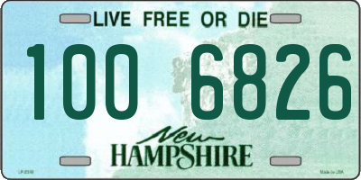 NH license plate 1006826