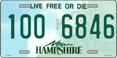 NH license plate 1006846