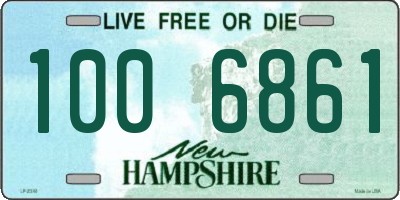 NH license plate 1006861