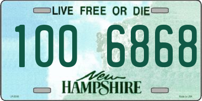 NH license plate 1006868