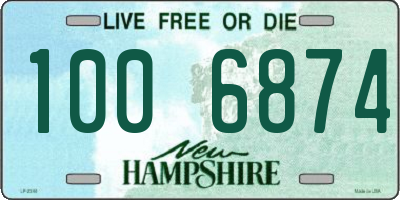 NH license plate 1006874