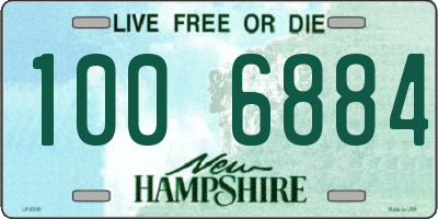 NH license plate 1006884
