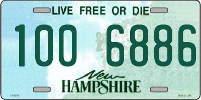 NH license plate 1006886