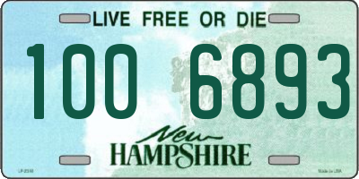 NH license plate 1006893