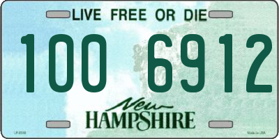 NH license plate 1006912