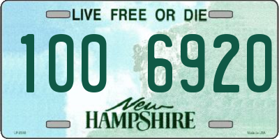 NH license plate 1006920