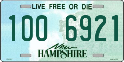 NH license plate 1006921