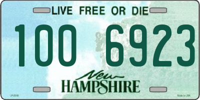 NH license plate 1006923