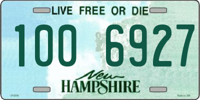 NH license plate 1006927