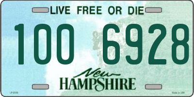 NH license plate 1006928