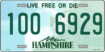 NH license plate 1006929