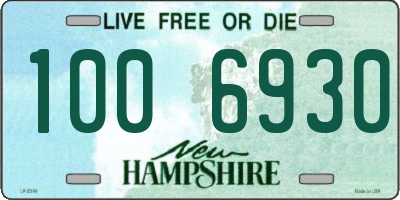 NH license plate 1006930