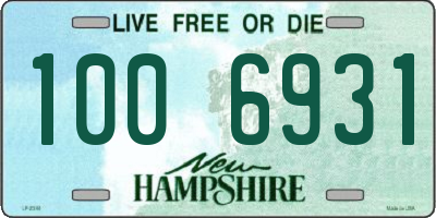 NH license plate 1006931