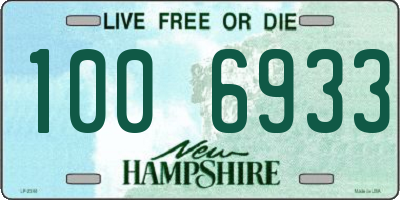 NH license plate 1006933