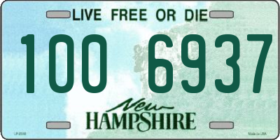 NH license plate 1006937