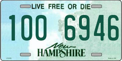 NH license plate 1006946