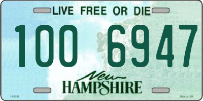 NH license plate 1006947