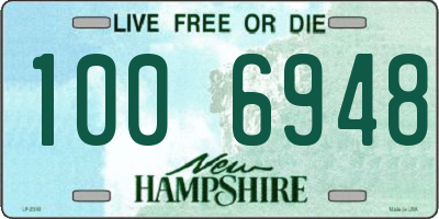 NH license plate 1006948