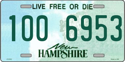 NH license plate 1006953