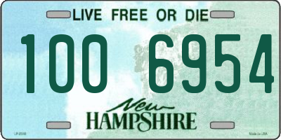 NH license plate 1006954