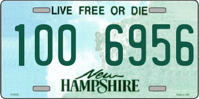 NH license plate 1006956