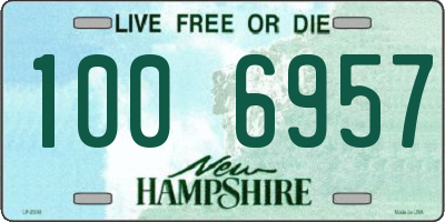 NH license plate 1006957