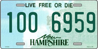 NH license plate 1006959