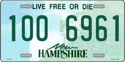 NH license plate 1006961