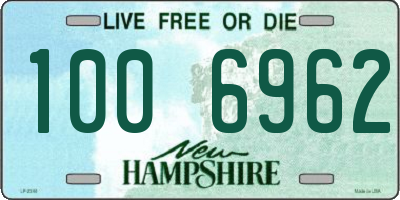 NH license plate 1006962