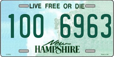 NH license plate 1006963