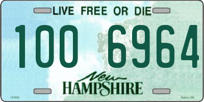 NH license plate 1006964