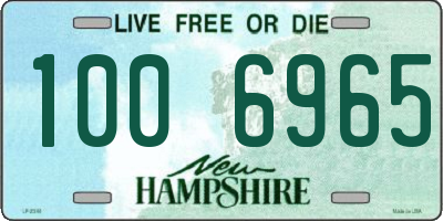 NH license plate 1006965