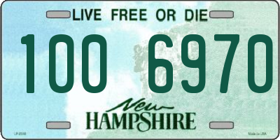 NH license plate 1006970