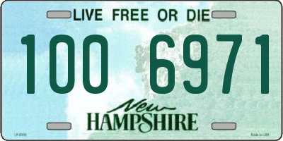 NH license plate 1006971