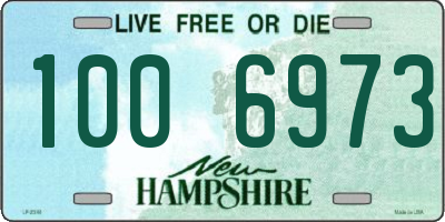 NH license plate 1006973