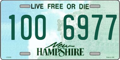 NH license plate 1006977