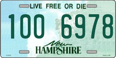 NH license plate 1006978