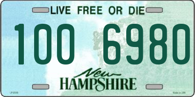 NH license plate 1006980