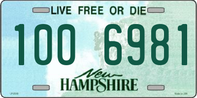 NH license plate 1006981